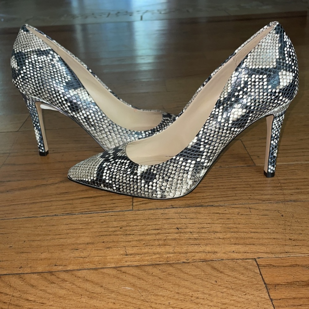 Saks Fifth Avenue Snakeskin Pumps